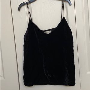 Calvin Klein Jeans black suede tank top
